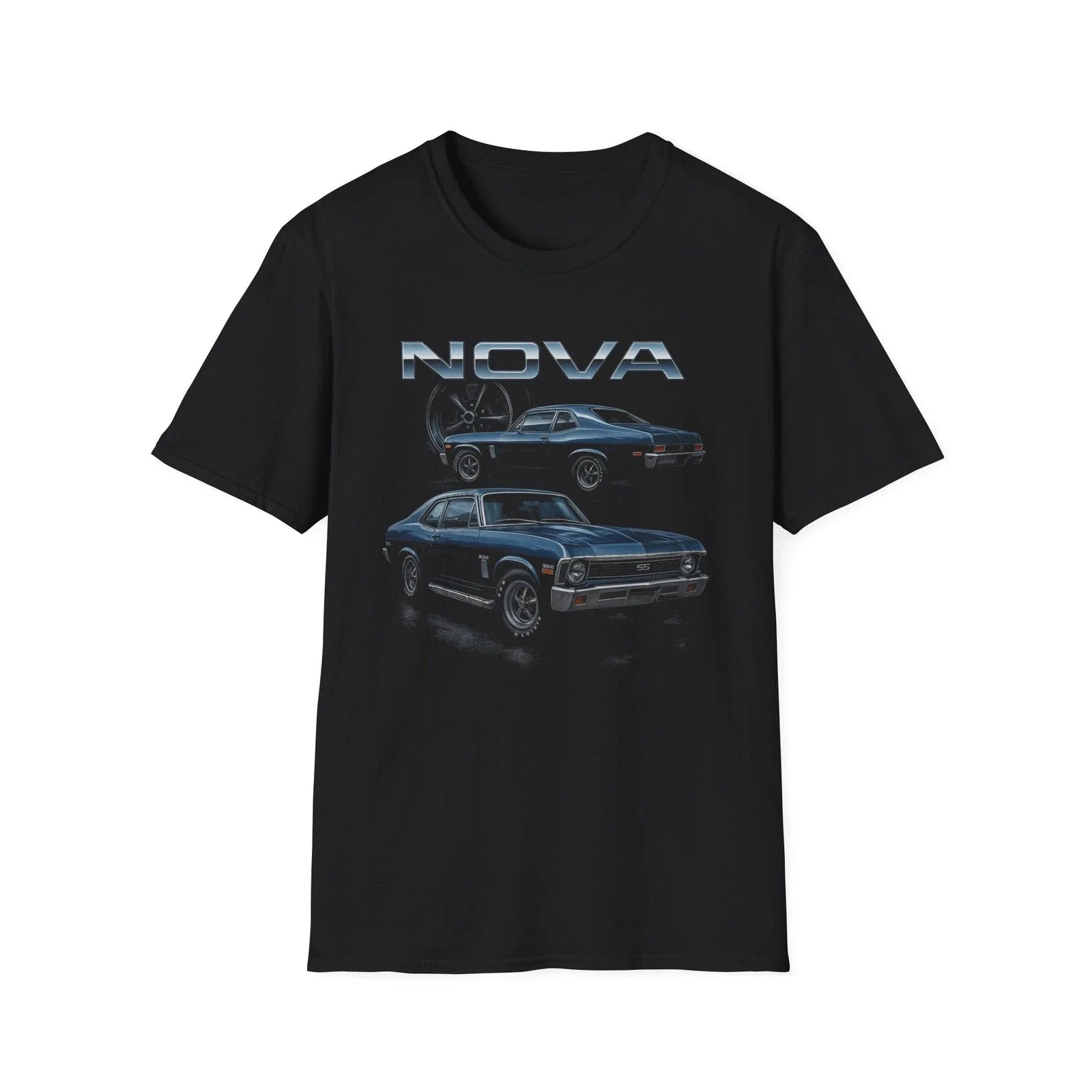 1970 Chevy Nova SS T-Shirt  Vintage Blue Muscle Car Graphic Retro Racing Tee Unisex T-shirt, Sweatshirt, Hoodie, Long Sleeve Tee - T-Shirt, Sweatshirt, Hoodie
