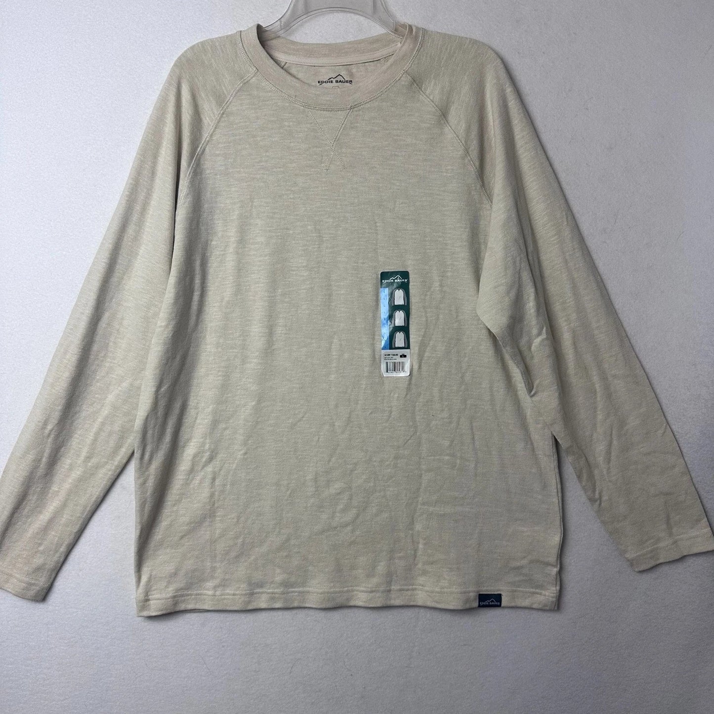 Eddie Bauer shirt men L long sleeve crew neck beige oatmeal tonal neutral nWT Unisex T-shirt, Sweatshirt, Hoodie, Long Sleeve Tee - T-Shirt, Sweatshirt, Hoodie