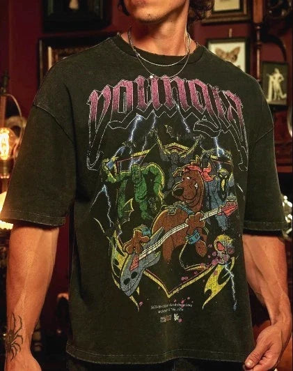 YOUNGLA (SOLD OUT)  SCOOBY-DOO TEES - ELECTRIC SCARE SIZE XL VINTAGE LOOK Unisex T-shirt, Sweatshirt, Hoodie, Long Sleeve Tee - T-Shirt, Sweatshirt, Hoodie