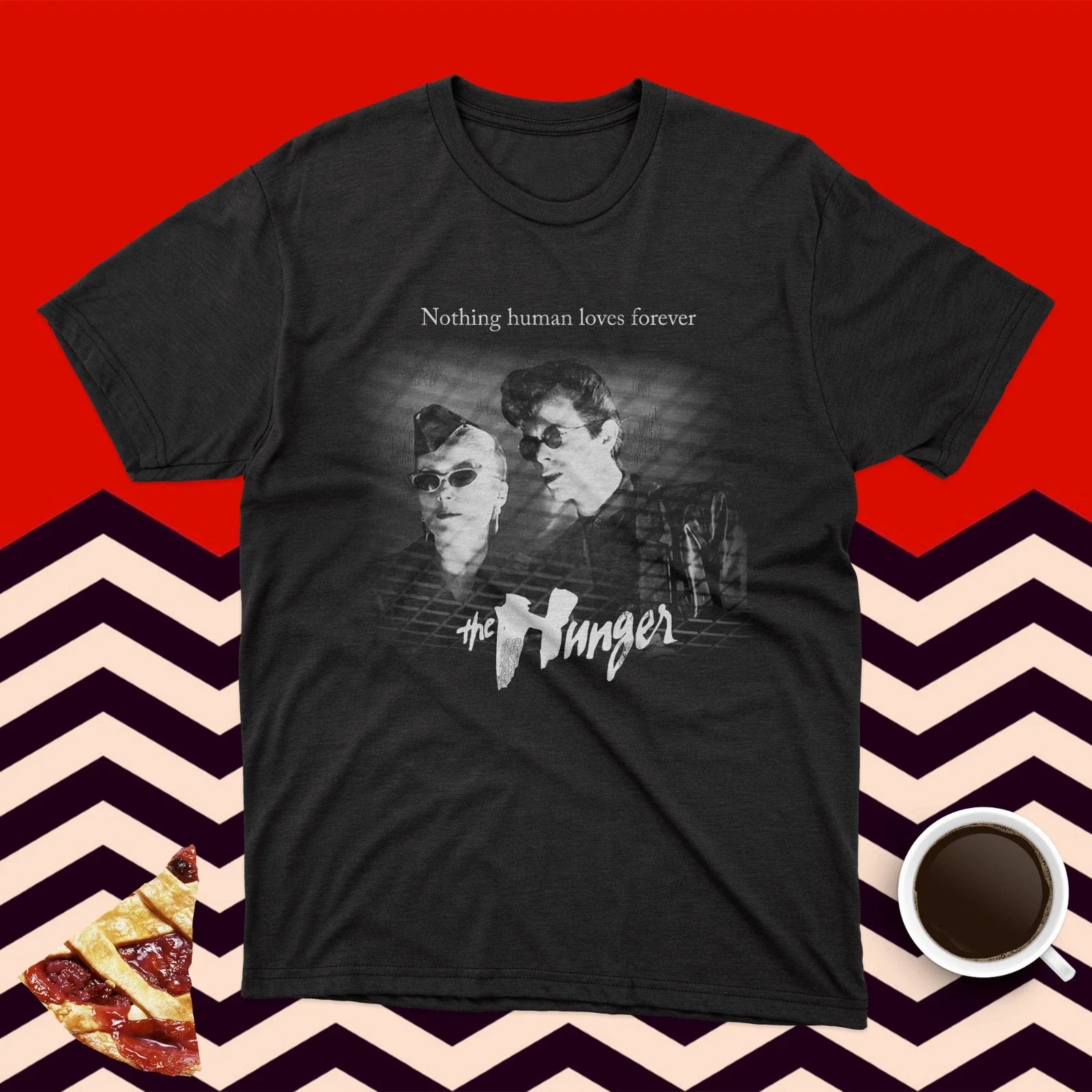 The Hunger 80s Vintage T-Shirt Unisex T-shirt, Sweatshirt, Hoodie, Long Sleeve Tee - T-Shirt, Sweatshirt, Hoodie