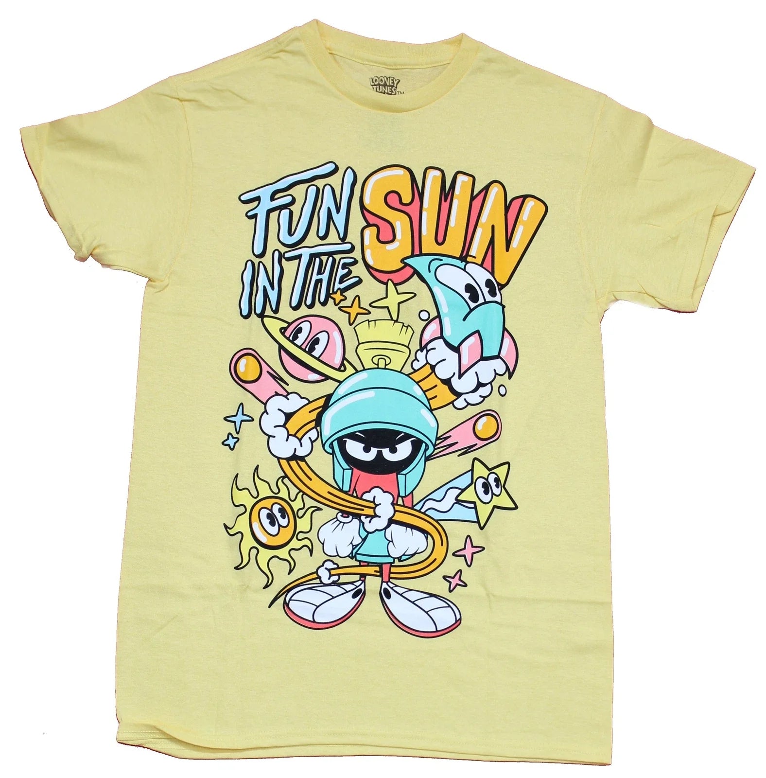 Marvin the Martian Adult New T-Shirt - Fun in the Sun Doddles Pic Unisex T-shirt, Sweatshirt, Hoodie, Long Sleeve Tee - T-Shirt, Sweatshirt, Hoodie