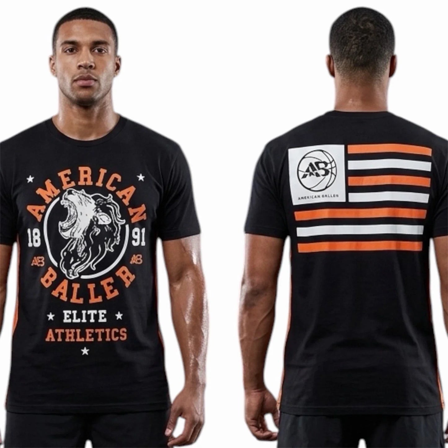 $40 AMERICAN FIGHTER BALLER Black ROAR  Athletic Basketball Graphic T-shirt NWT Unisex T-shirt, Sweatshirt, Hoodie, Long Sleeve Tee - T-Shirt, Sweatshirt, Hoodie
