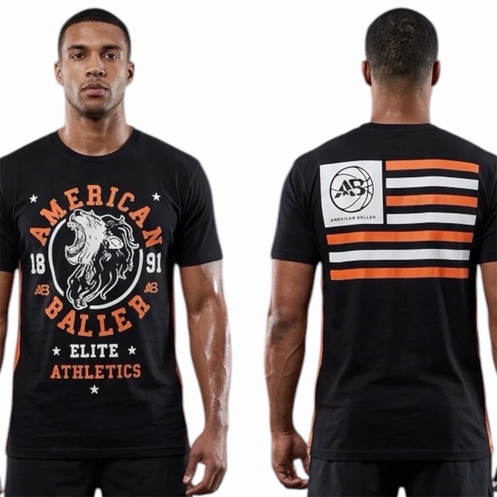 $40 AMERICAN FIGHTER BALLER Black ROAR  Athletic Basketball Graphic T-shirt NWT Unisex T-shirt, Sweatshirt, Hoodie, Long Sleeve Tee - T-Shirt, Sweatshirt, Hoodie