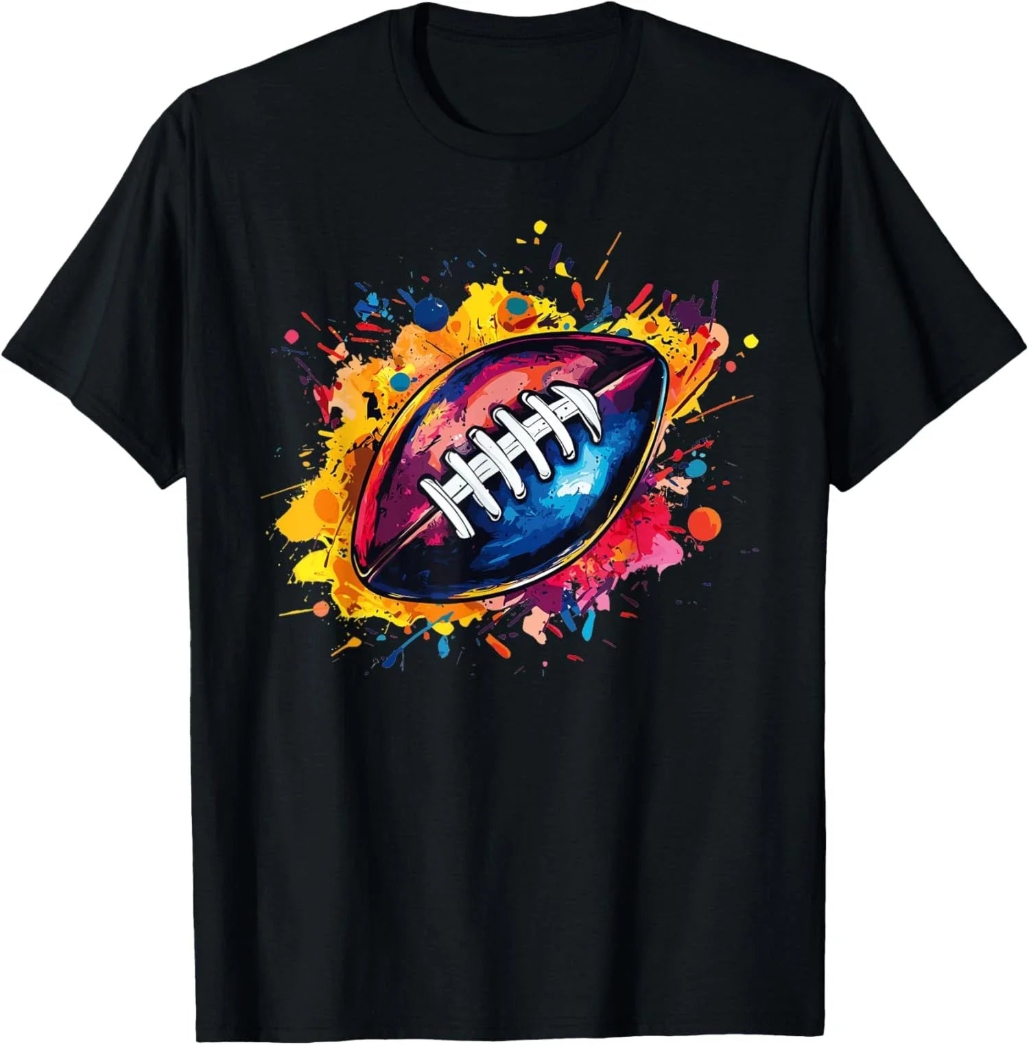 Unisex Football Graphic Black Short Sleeve Design Unisex T-Shirt Unisex T-shirt, Sweatshirt, Hoodie, Long Sleeve Tee - T-Shirt, Sweatshirt, Hoodie