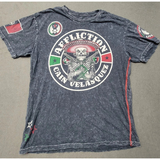 AFFLICTION x Cain Velasquez XL T-Shirt UFC MMA Double Sided Graphic USA-Made Unisex T-shirt, Sweatshirt, Hoodie, Long Sleeve Tee - T-Shirt, Sweatshirt, Hoodie