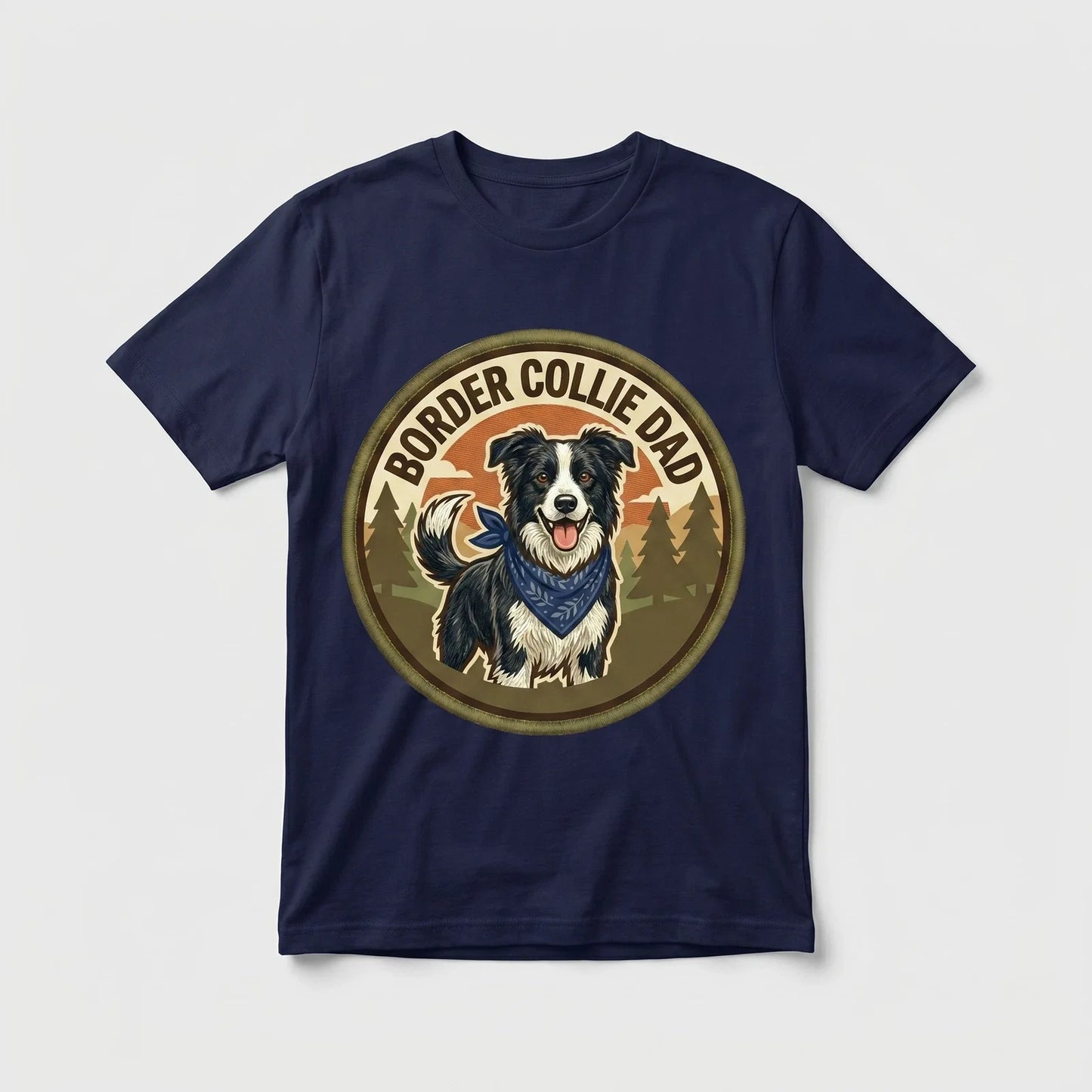 Border Collie Dad T-Shirt BC Dog Dad Gift Men Graphic Tee Fathers Day Cute Unisex T-shirt, Sweatshirt, Hoodie, Long Sleeve Tee - T-Shirt, Sweatshirt, Hoodie
