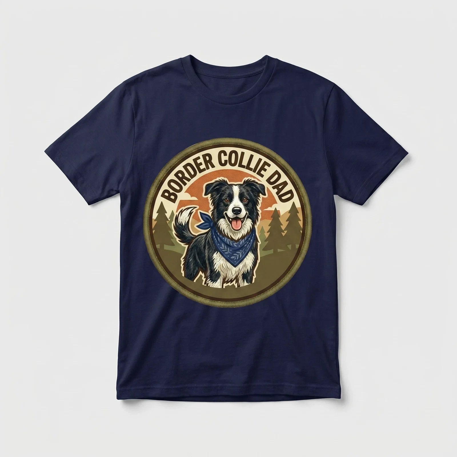Border Collie Dad T-Shirt BC Dog Dad Gift Men Graphic Tee Fathers Day Cute Unisex T-shirt, Sweatshirt, Hoodie, Long Sleeve Tee - T-Shirt, Sweatshirt, Hoodie