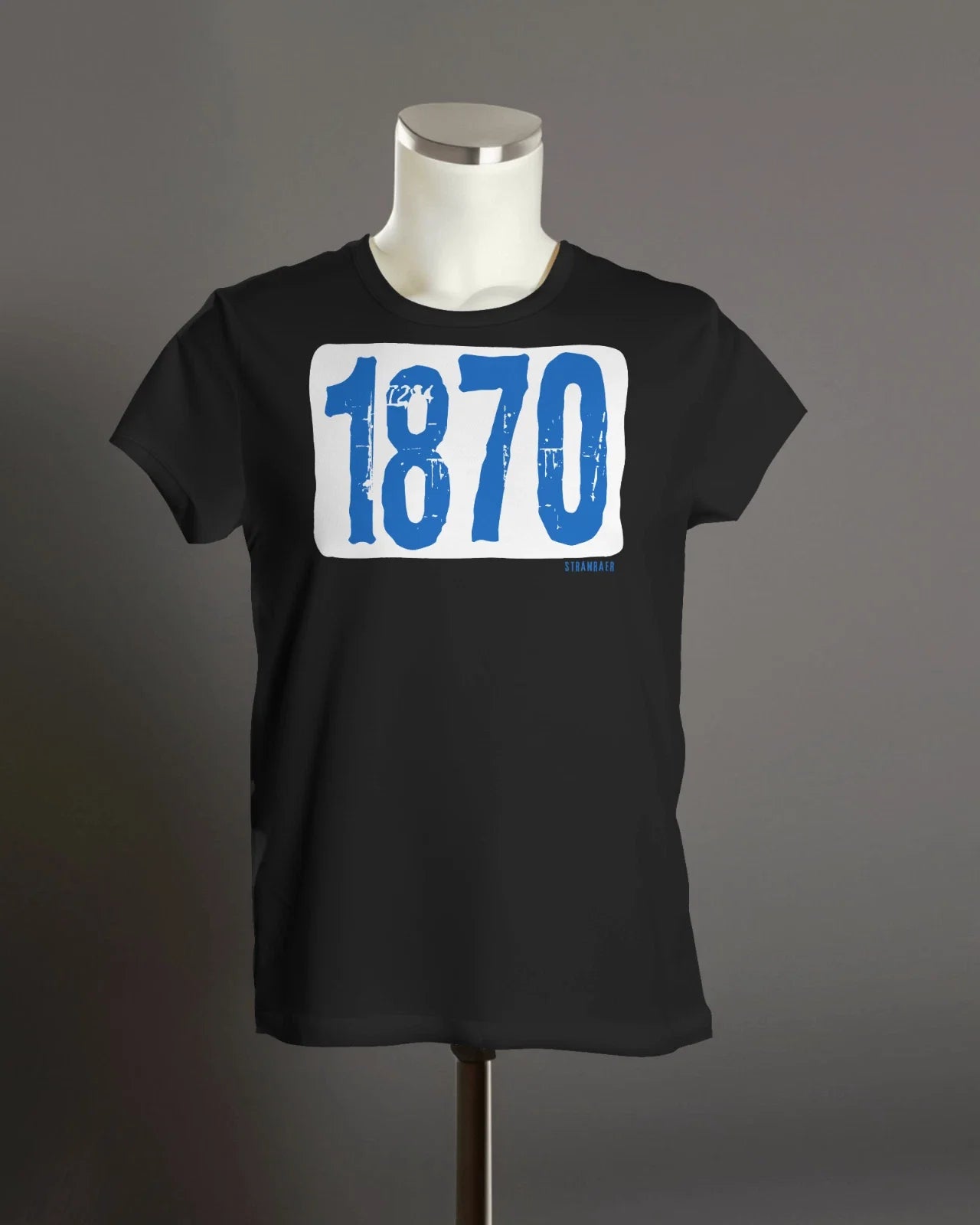 STRANRAER 1870 T Shirt | Founded | Organic Unisex | Grunge Unisex T-shirt, Sweatshirt, Hoodie, Long Sleeve Tee - T-Shirt, Sweatshirt, Hoodie