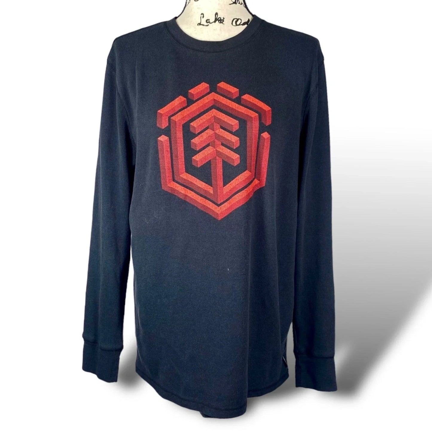 Vintage Element Skateboard Shirt Mens M Navy Long Sleeve Skate Thermal Logo Y2K Unisex T-shirt, Sweatshirt, Hoodie, Long Sleeve Tee - T-Shirt, Sweatshirt, Hoodie