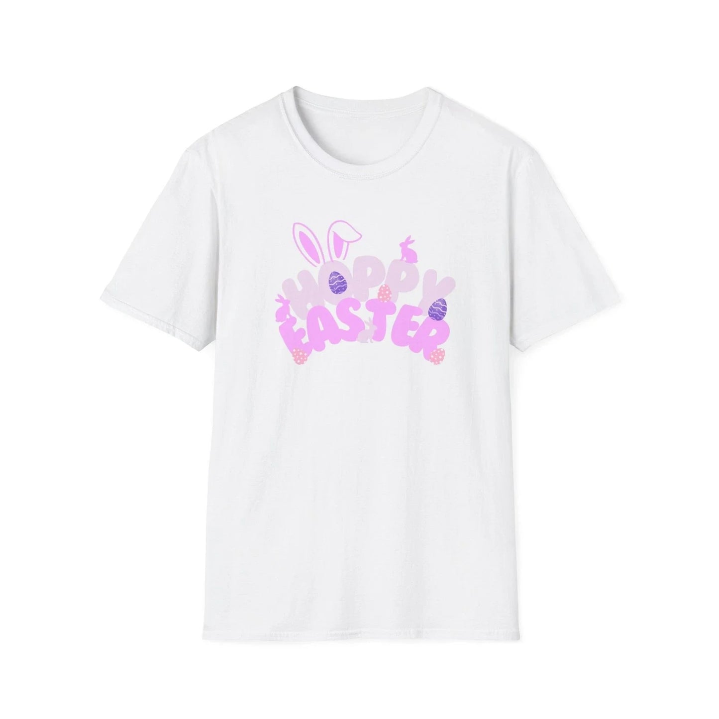 Happy Easter Bunny Tee | Easter graphic t-shirt, pastel design Unisex T-shirt, Sweatshirt, Hoodie, Long Sleeve Tee - T-Shirt, Sweatshirt, Hoodie