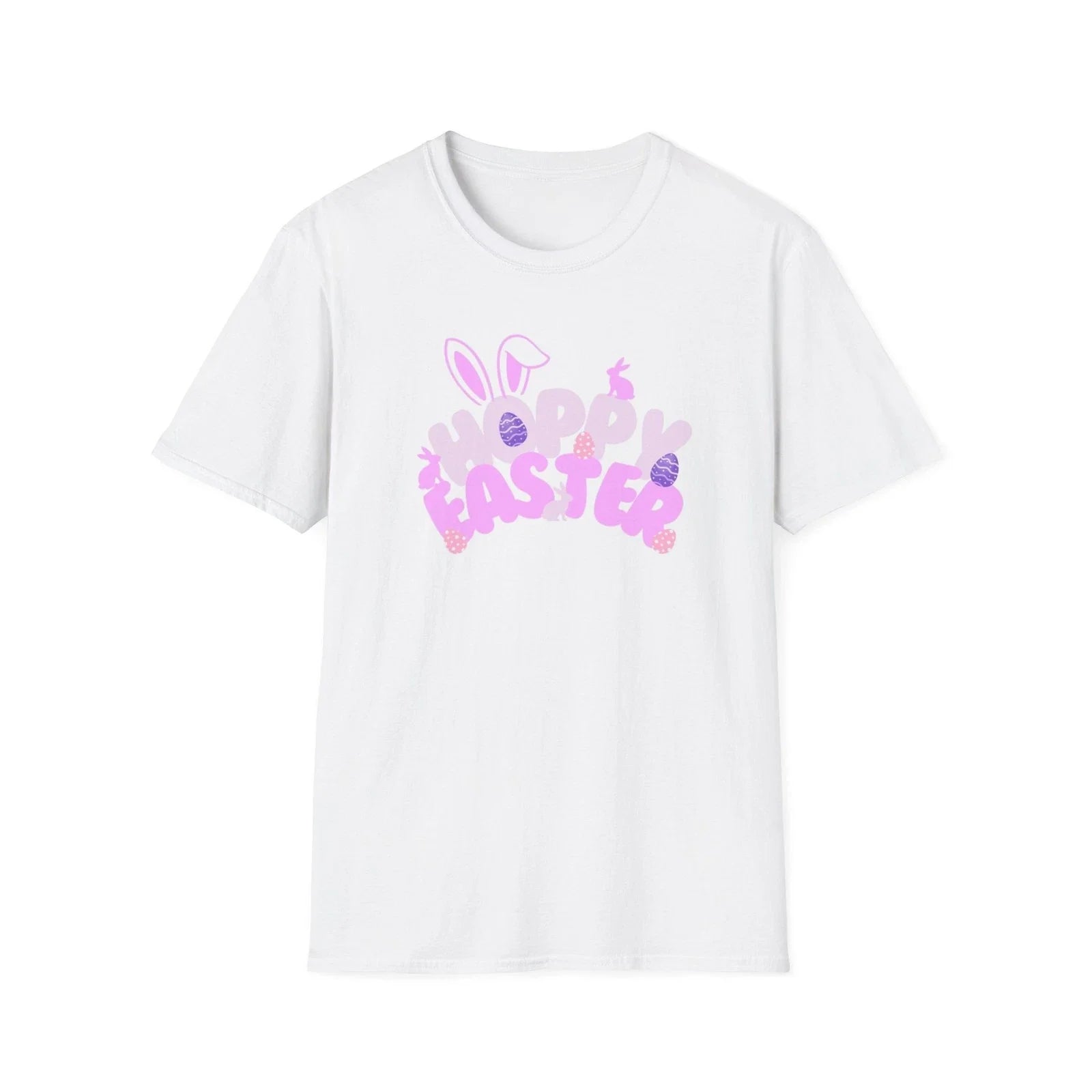 Happy Easter Bunny Tee | Easter graphic t-shirt, pastel design Unisex T-shirt, Sweatshirt, Hoodie, Long Sleeve Tee - T-Shirt, Sweatshirt, Hoodie