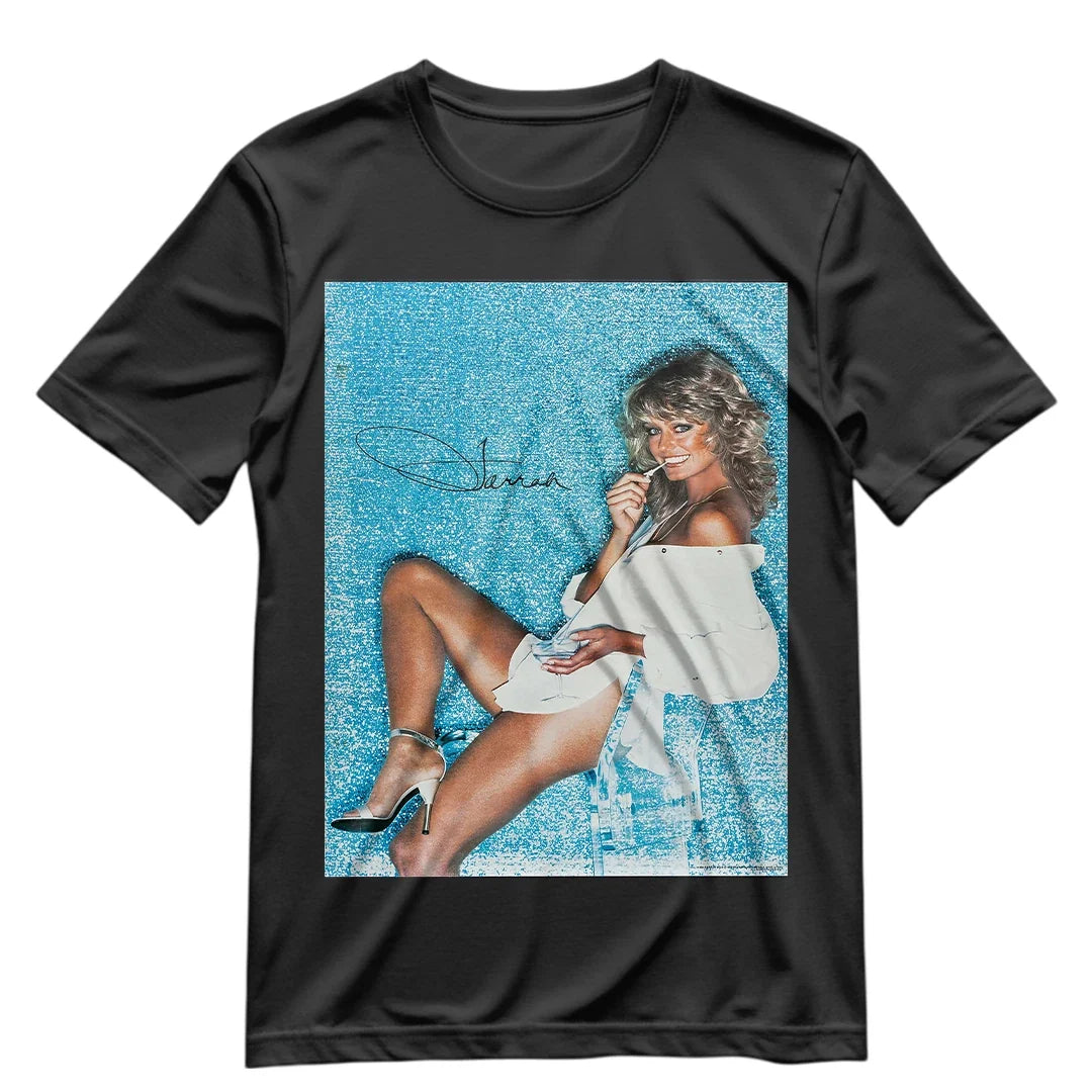 Vintage Reprint of Signed Farrah Fawcett T Shirt Playboy Unisex Shirt S-XXXL Unisex T-shirt, Sweatshirt, Hoodie, Long Sleeve Tee - T-Shirt, Sweatshirt, Hoodie