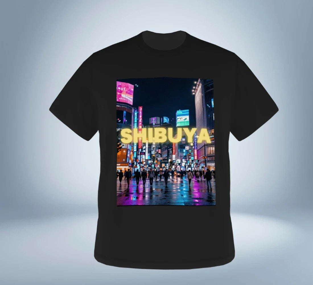 Tokyo Neon City Graphic T-Shirt Ver.4 Shibuya Original Tokyo Treasures Japan Unisex T-shirt, Sweatshirt, Hoodie, Long Sleeve Tee - T-Shirt, Sweatshirt, Hoodie