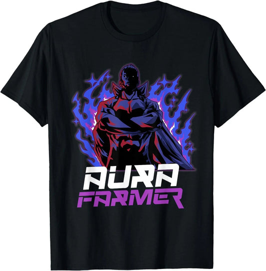 Aura Farmer Cool Anime Super Hero T-Shirt Unisex T-shirt, Sweatshirt, Hoodie, Long Sleeve Tee - T-Shirt, Sweatshirt, Hoodie