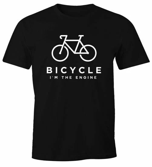 Men's T-Shirt Bicycle Sayings Bicycle I'm the Engine Bike Bike Fun Shirt Saying Unisex T-shirt, Sweatshirt, Hoodie, Long Sleeve Tee - T-Shirt, Sweatshirt, Hoodie