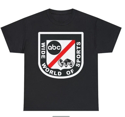 ABC Wide World Of Sports Black T shirt 70s 80s Nostalgia Strongman Gym Fitness Unisex T-shirt, Sweatshirt, Hoodie, Long Sleeve Tee - T-Shirt, Sweatshirt, Hoodie