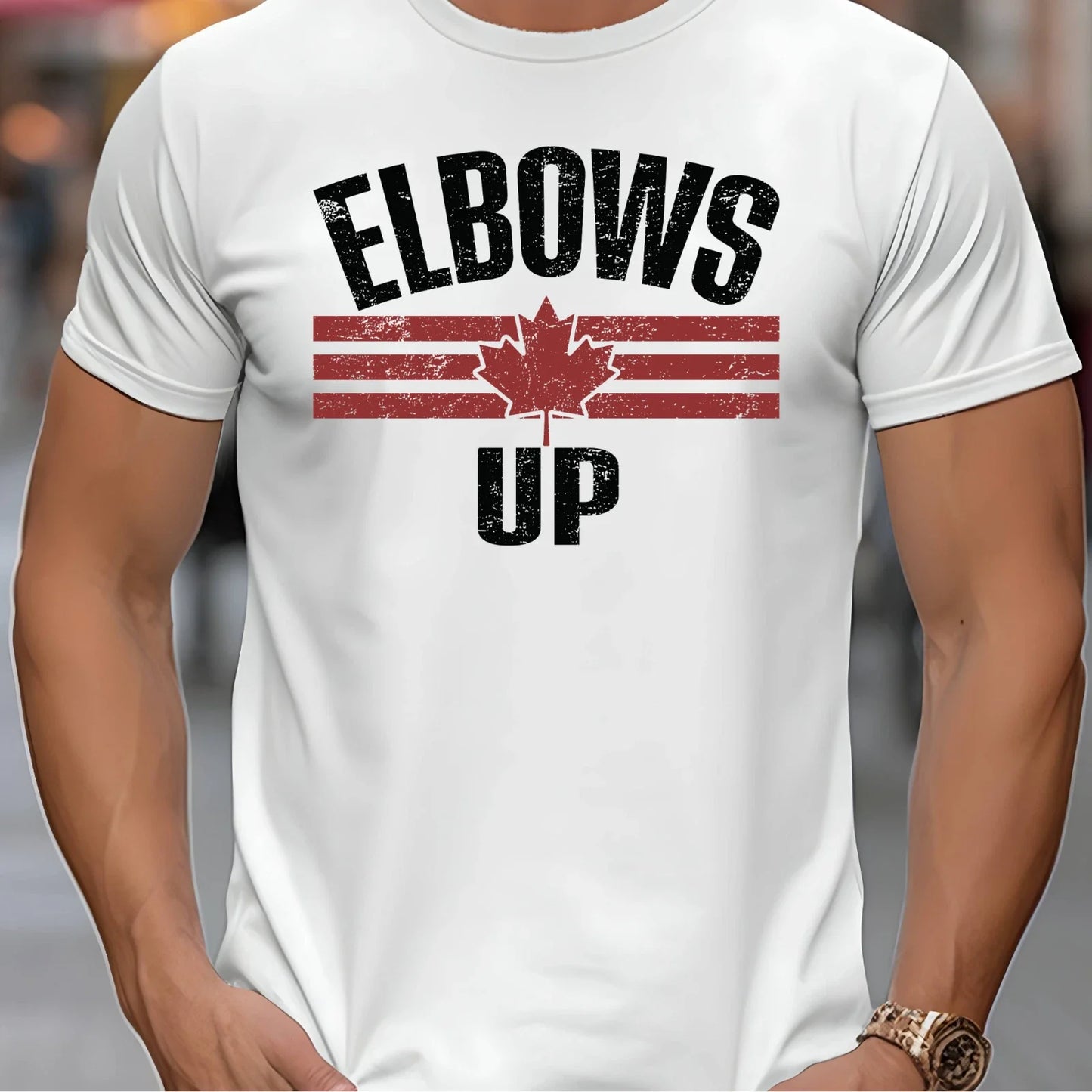 Elbows UP Canada Proud Never 51 T-Shirt 1 Unisex T-shirt, Sweatshirt, Hoodie, Long Sleeve Tee - T-Shirt, Sweatshirt, Hoodie