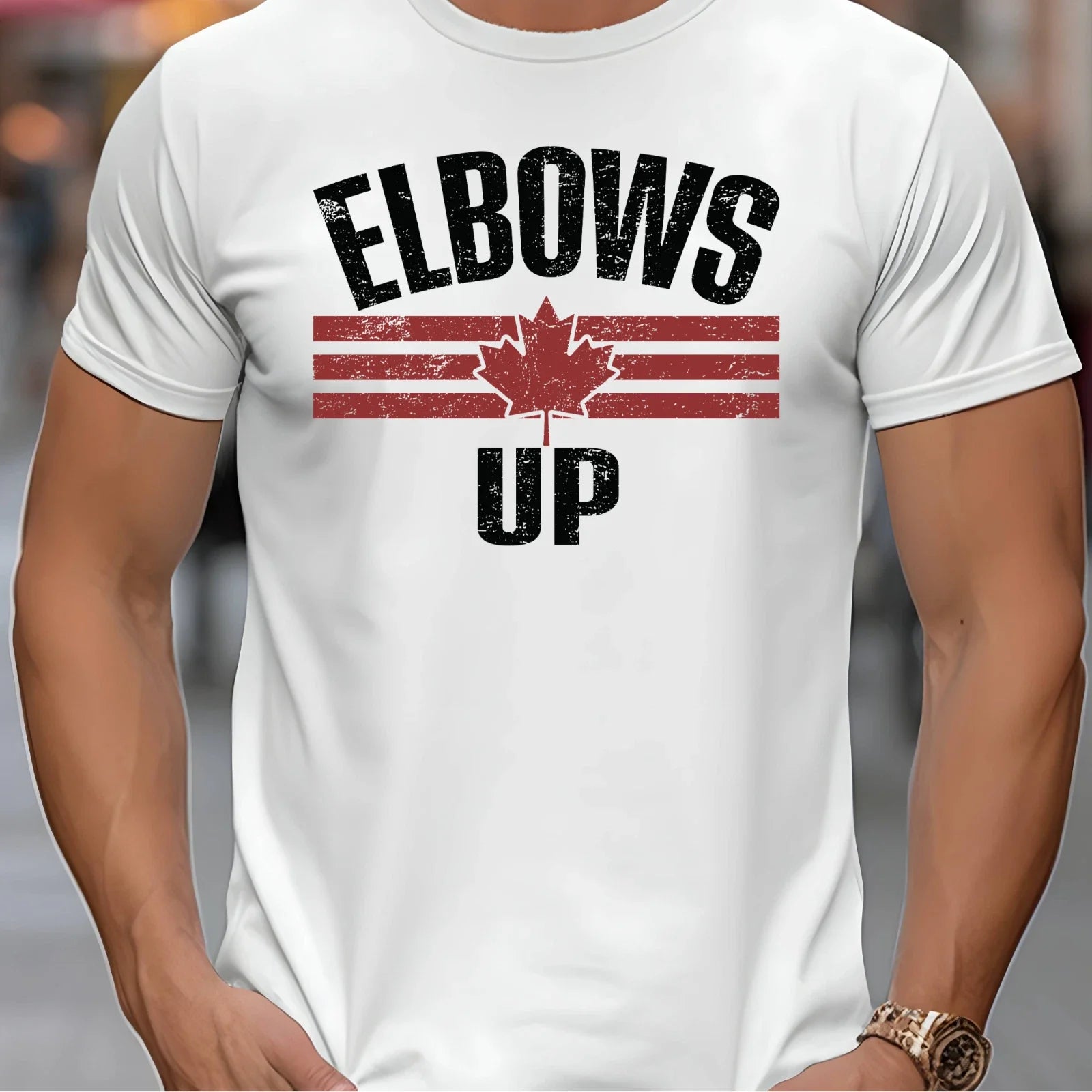 Elbows UP Canada Proud Never 51 T-Shirt 1 Unisex T-shirt, Sweatshirt, Hoodie, Long Sleeve Tee - T-Shirt, Sweatshirt, Hoodie