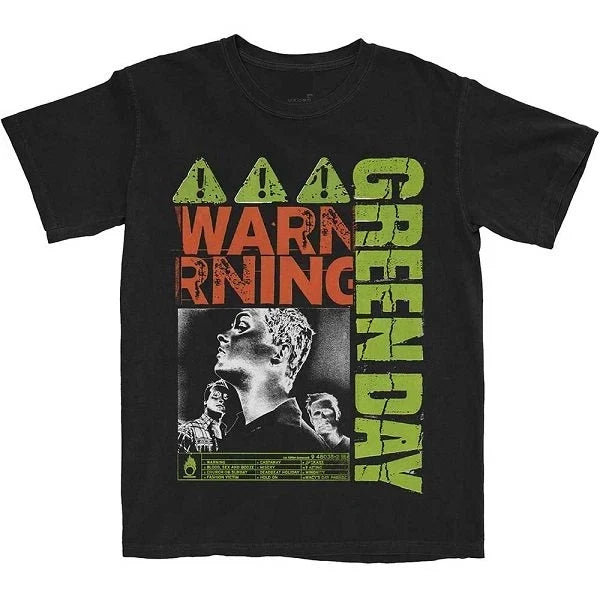 Vintage GREEN DAY Warning Black T Shirt Unisex T-shirt, Sweatshirt, Hoodie, Long Sleeve Tee - T-Shirt, Sweatshirt, Hoodie
