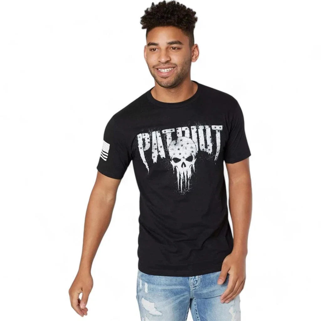 Men's Howitzer Patriot Smash Black Skull Y2K Patriotic USA Tee T-Shirt XL Unisex T-shirt, Sweatshirt, Hoodie, Long Sleeve Tee - T-Shirt, Sweatshirt, Hoodie