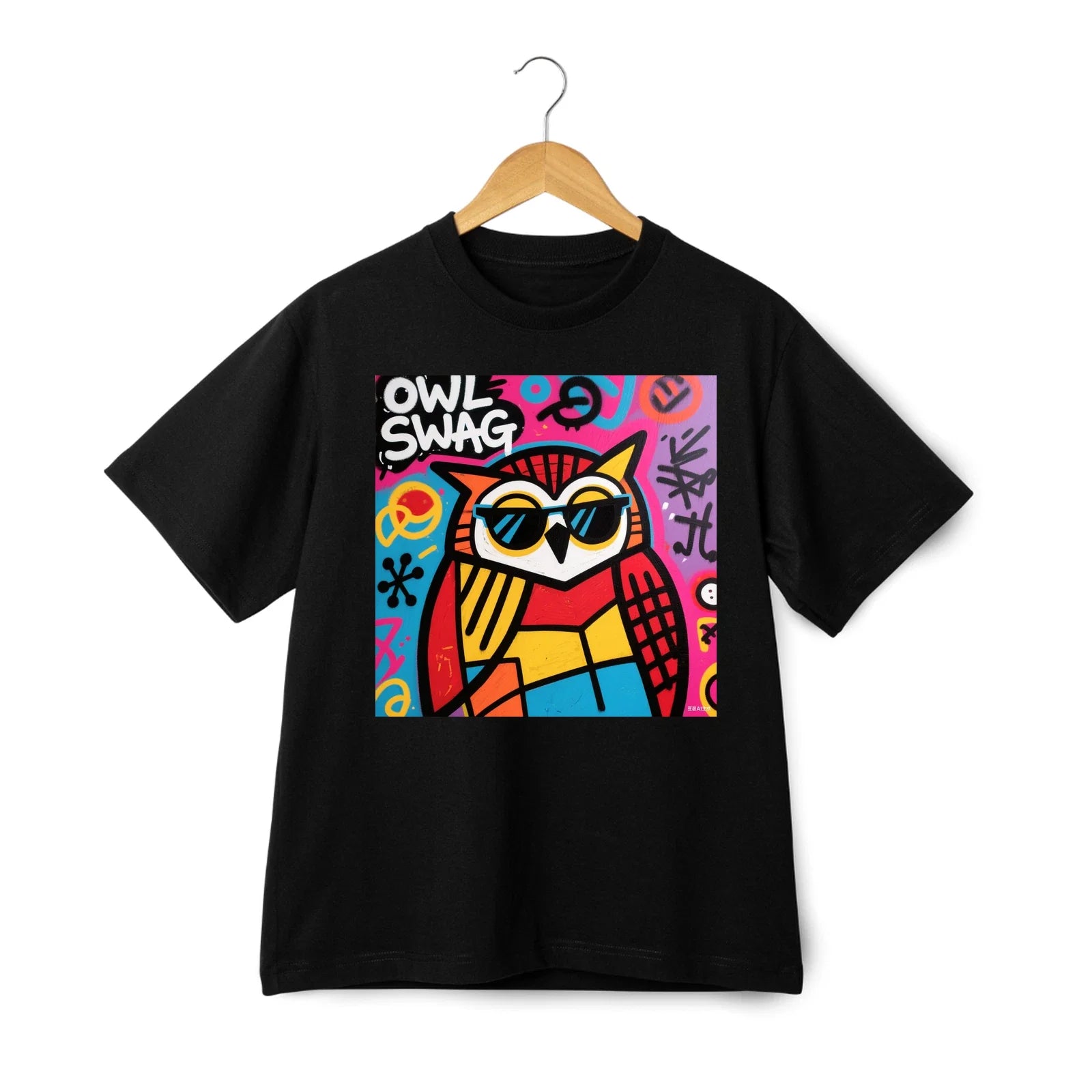 Owl Swag Graffiti Series T-shirt - Trendy Unisex Tee Streetwear Unisex T-shirt, Sweatshirt, Hoodie, Long Sleeve Tee - T-Shirt, Sweatshirt, Hoodie