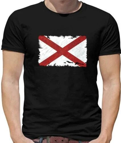 Alabama Grunge Flag Mens T-Shirt - Flags - USA - American State - America Unisex T-shirt, Sweatshirt, Hoodie, Long Sleeve Tee - T-Shirt, Sweatshirt, Hoodie