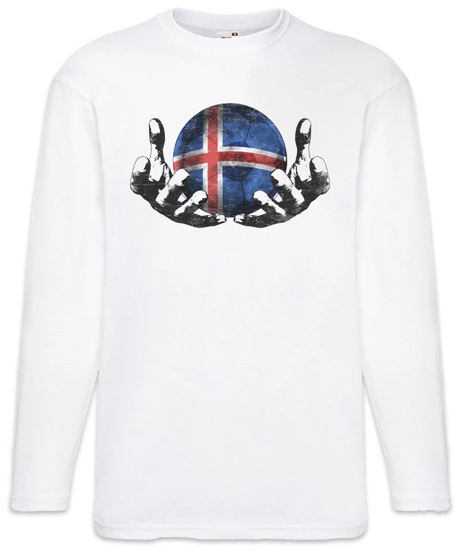 Iceland Football Magic Ball Men Long Sleeve T-Shirt icelandic Soccer Flag Unisex T-shirt, Sweatshirt, Hoodie, Long Sleeve Tee - T-Shirt, Sweatshirt, Hoodie