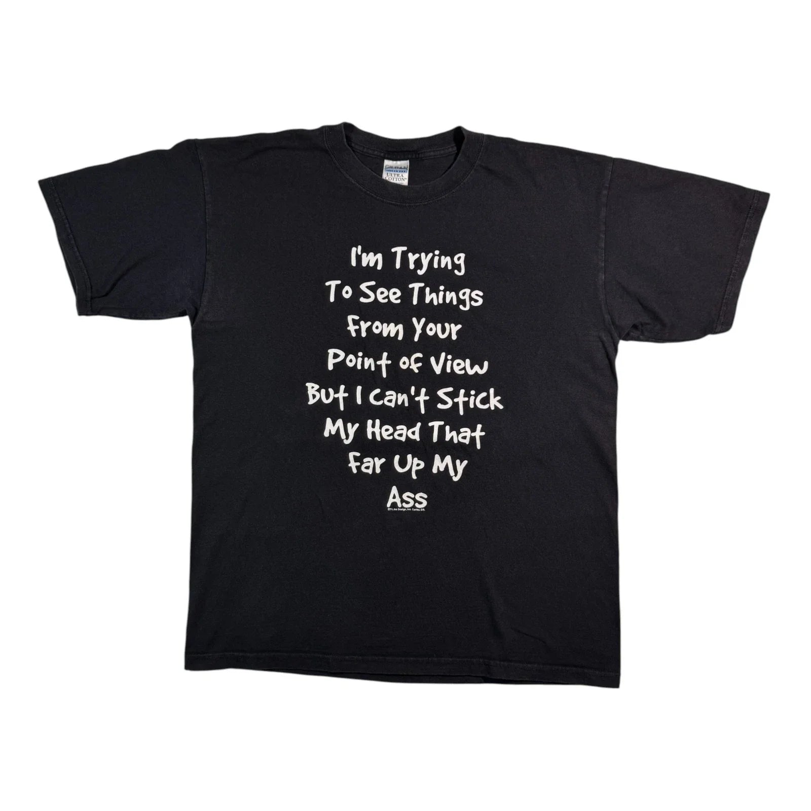 Vintage "Your Point of View" T-shirt Y2k Sarcastic Humor Joke Funny Black Tee L Unisex T-shirt, Sweatshirt, Hoodie, Long Sleeve Tee - T-Shirt, Sweatshirt, Hoodie