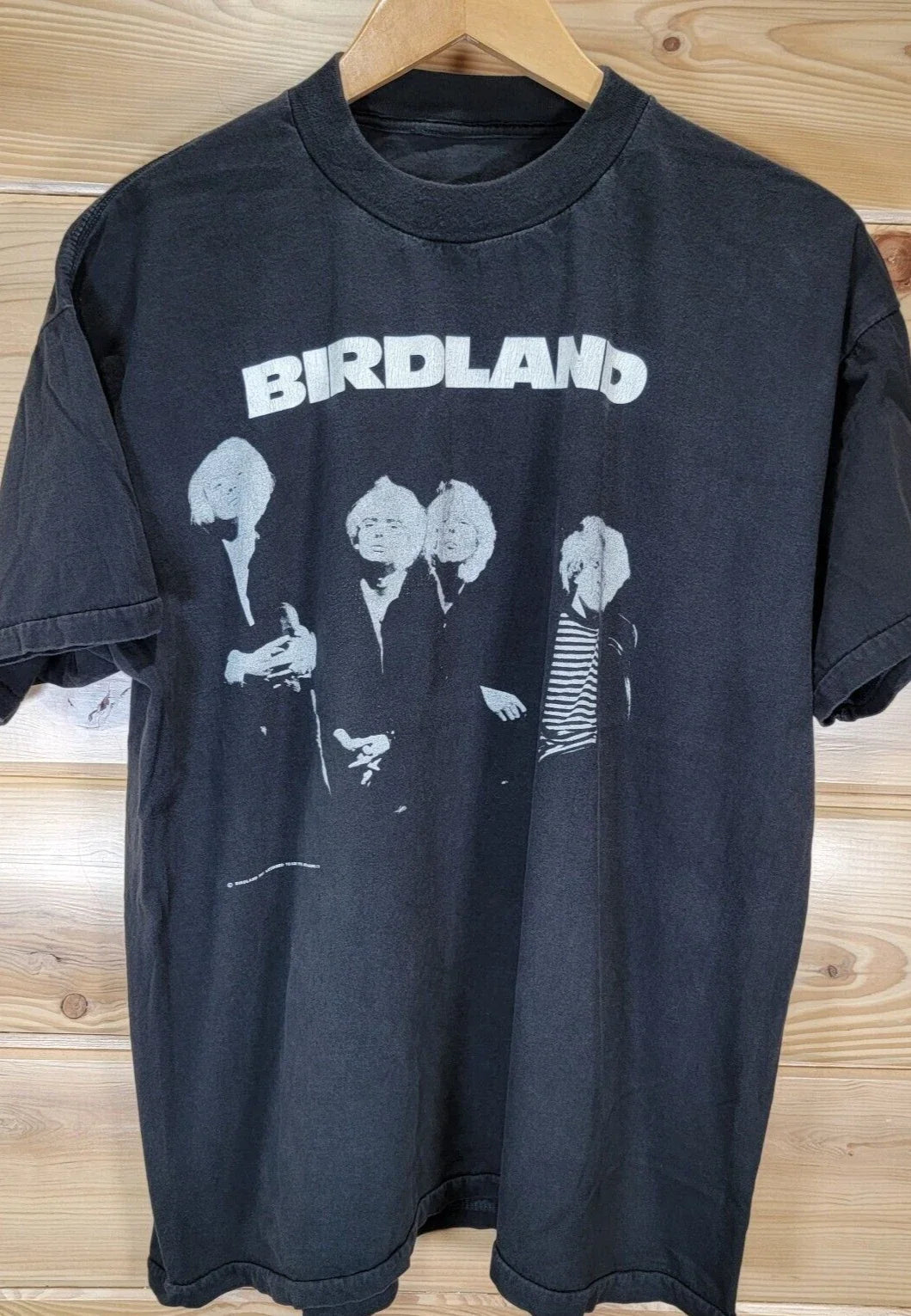 VTG Birdland Band Tour 1991 Lazy Record T-Shirt Men XL Indie Grunge Distress Unisex T-shirt, Sweatshirt, Hoodie, Long Sleeve Tee - T-Shirt, Sweatshirt, Hoodie
