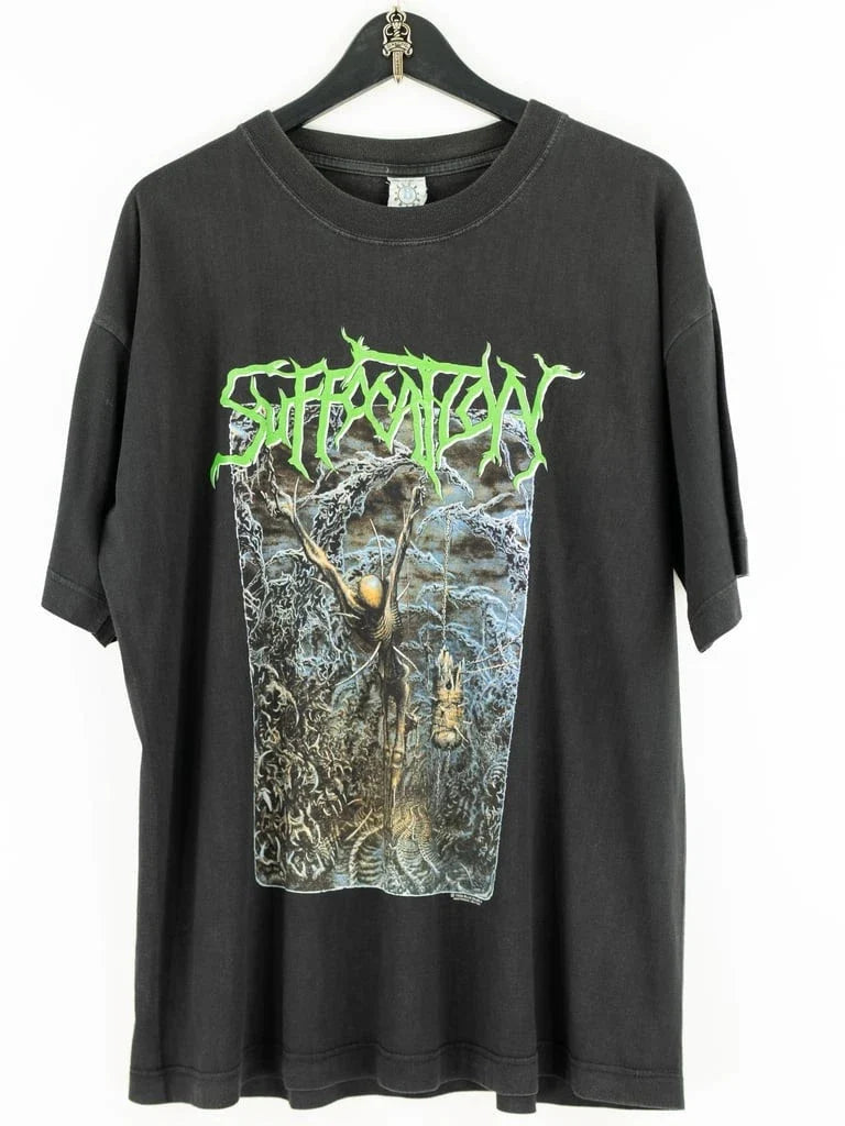 1995 SUFFOCATION - PIERCED FROM WITHIN Vintage T-shirt Reprint Unisex T-shirt, Sweatshirt, Hoodie, Long Sleeve Tee - T-Shirt, Sweatshirt, Hoodie