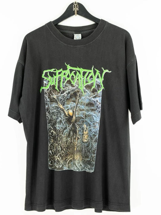 1995 SUFFOCATION - PIERCED FROM WITHIN Vintage T-shirt Reprint Unisex T-shirt, Sweatshirt, Hoodie, Long Sleeve Tee - T-Shirt, Sweatshirt, Hoodie