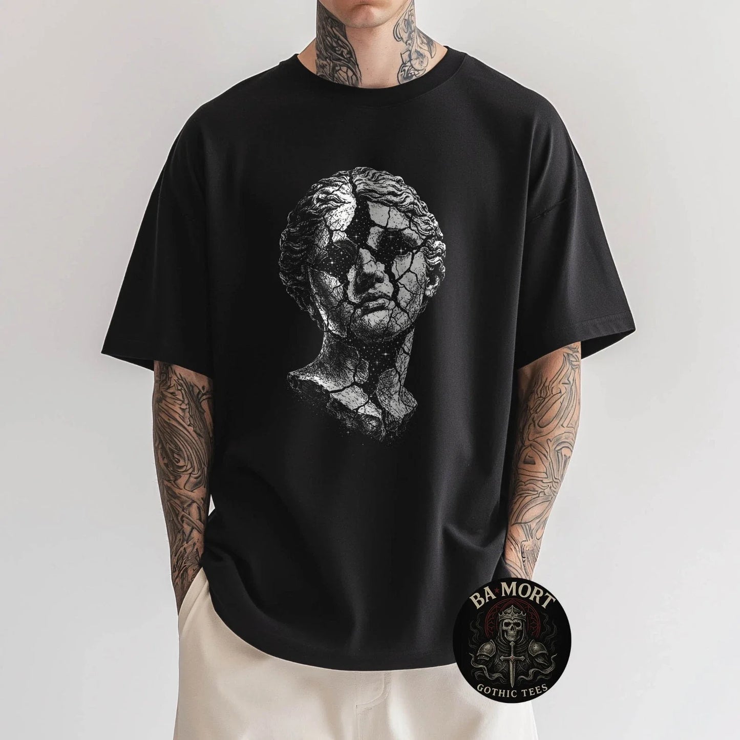 Statue Greek Roman Ethereal Grunge Y2K Alt Goth Aesthetic T-Shirt Unisex T-shirt, Sweatshirt, Hoodie, Long Sleeve Tee - T-Shirt, Sweatshirt, Hoodie