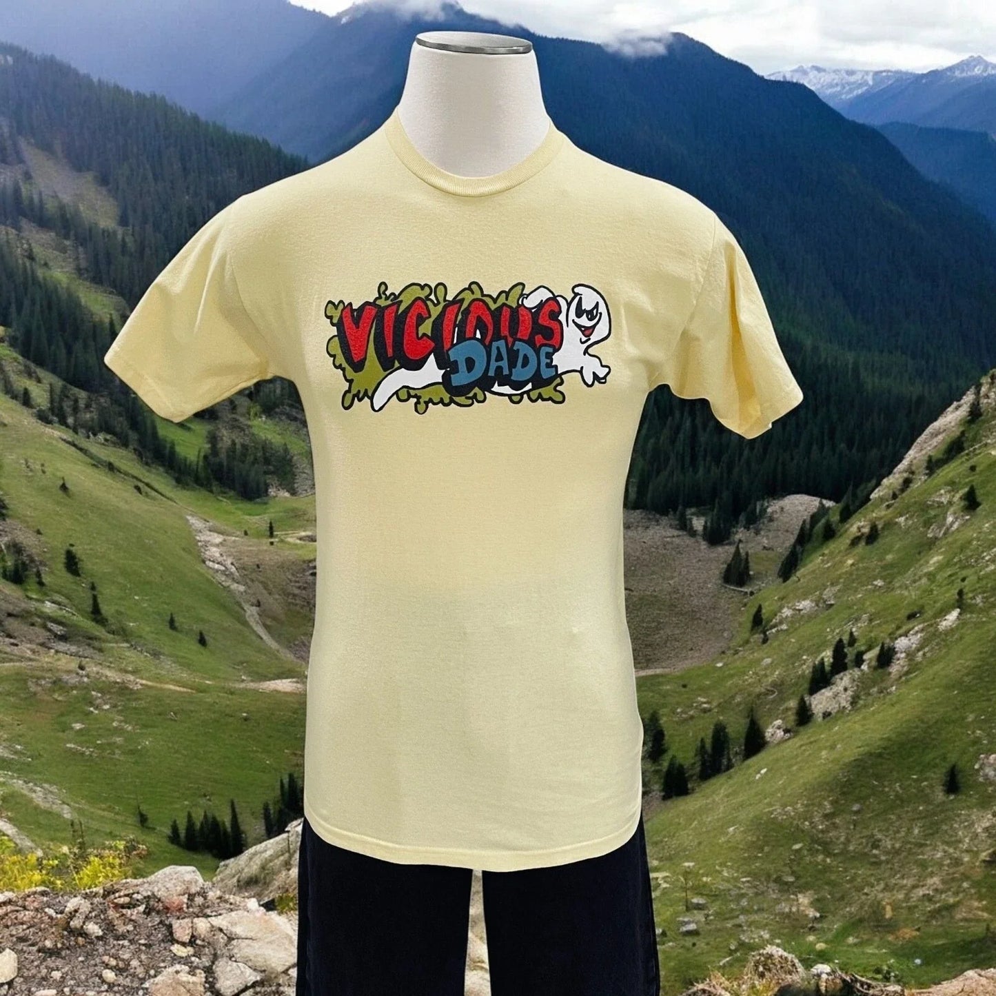 Vintage Dade T Shirt Vicious Graphic Ghost Streetwear Y2K Skater Grunge Rare M Unisex T-shirt, Sweatshirt, Hoodie, Long Sleeve Tee - T-Shirt, Sweatshirt, Hoodie
