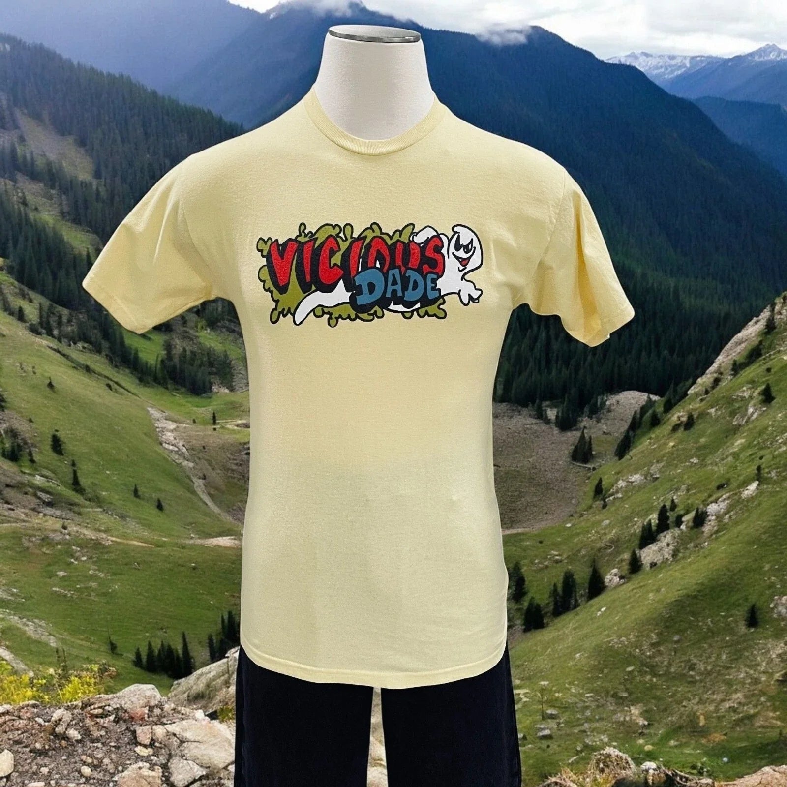 Vintage Dade T Shirt Vicious Graphic Ghost Streetwear Y2K Skater Grunge Rare M Unisex T-shirt, Sweatshirt, Hoodie, Long Sleeve Tee - T-Shirt, Sweatshirt, Hoodie