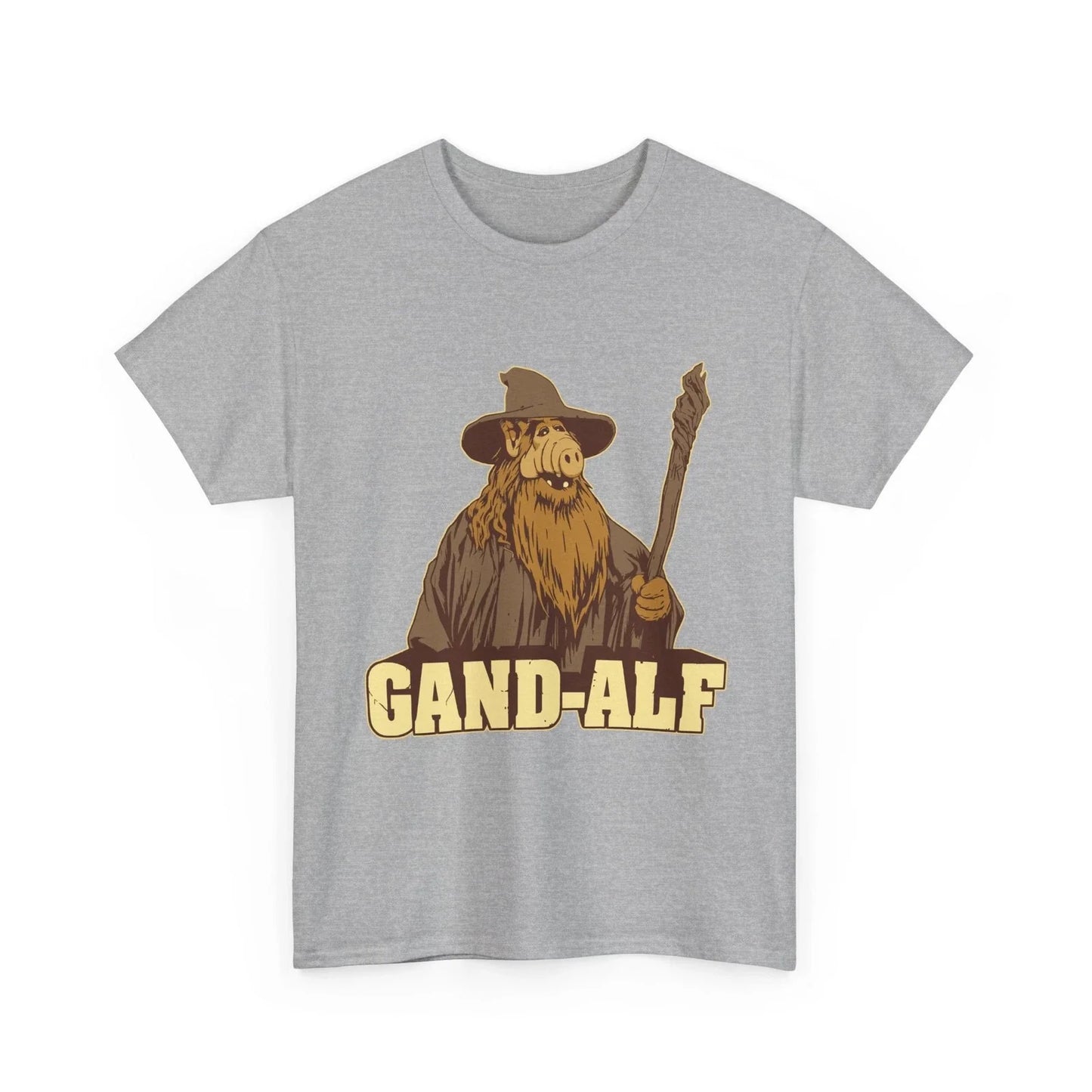 Alf & Gandalf pun in ironic Gand-ALF Movie Fan Graphic T-Shirt Unisex T-shirt, Sweatshirt, Hoodie, Long Sleeve Tee - T-Shirt, Sweatshirt, Hoodie