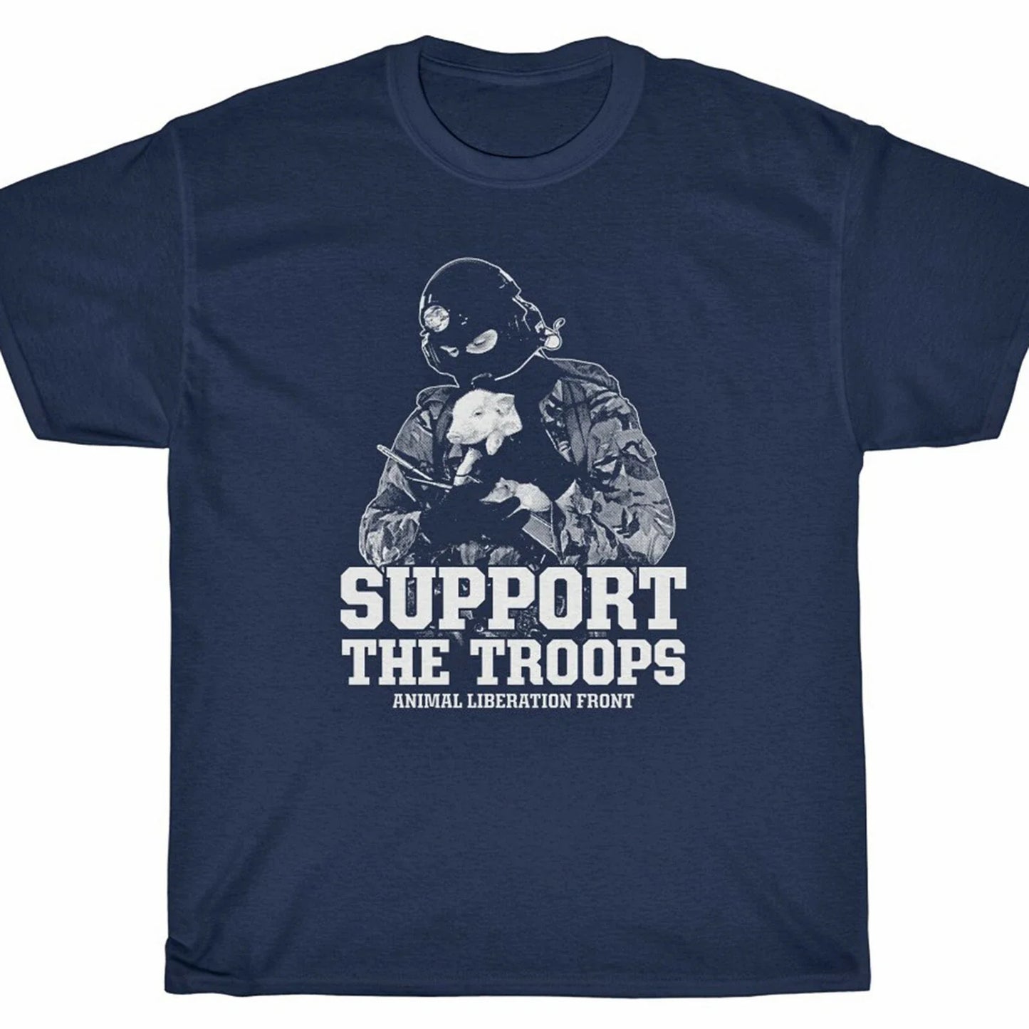 Support The Troops T-Shirt - ANIMAL LIBERATION FRONT vegan Unisex T-shirt, Sweatshirt, Hoodie, Long Sleeve Tee - T-Shirt, Sweatshirt, Hoodie