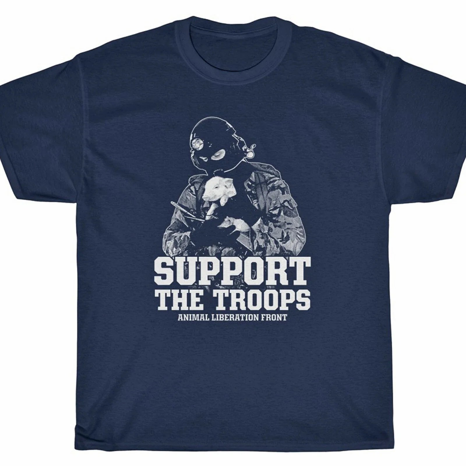 Support The Troops T-Shirt - ANIMAL LIBERATION FRONT vegan Unisex T-shirt, Sweatshirt, Hoodie, Long Sleeve Tee - T-Shirt, Sweatshirt, Hoodie