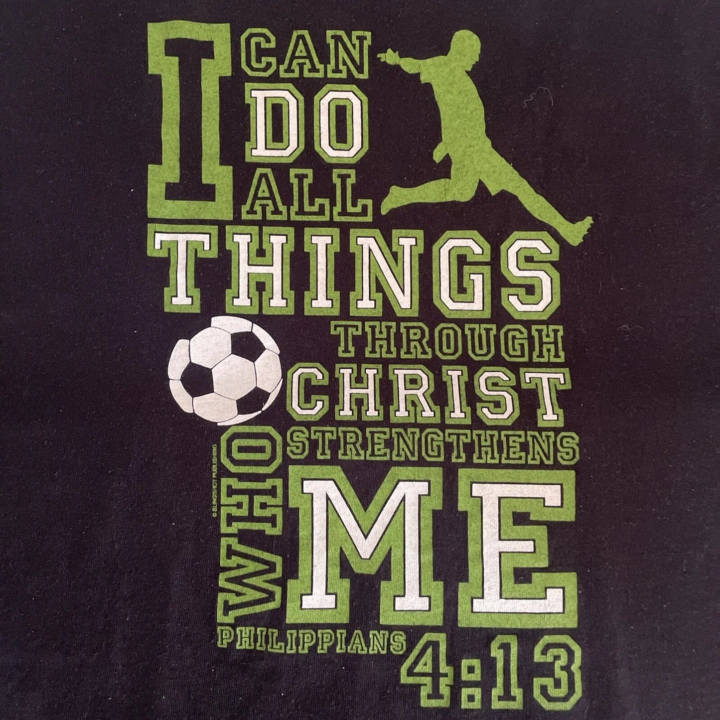 T-Shirt Jesus Philippians 4:13 I Can Do All Things Through Christ XL Soccer 3D14 Unisex T-shirt, Sweatshirt, Hoodie, Long Sleeve Tee - T-Shirt, Sweatshirt, Hoodie