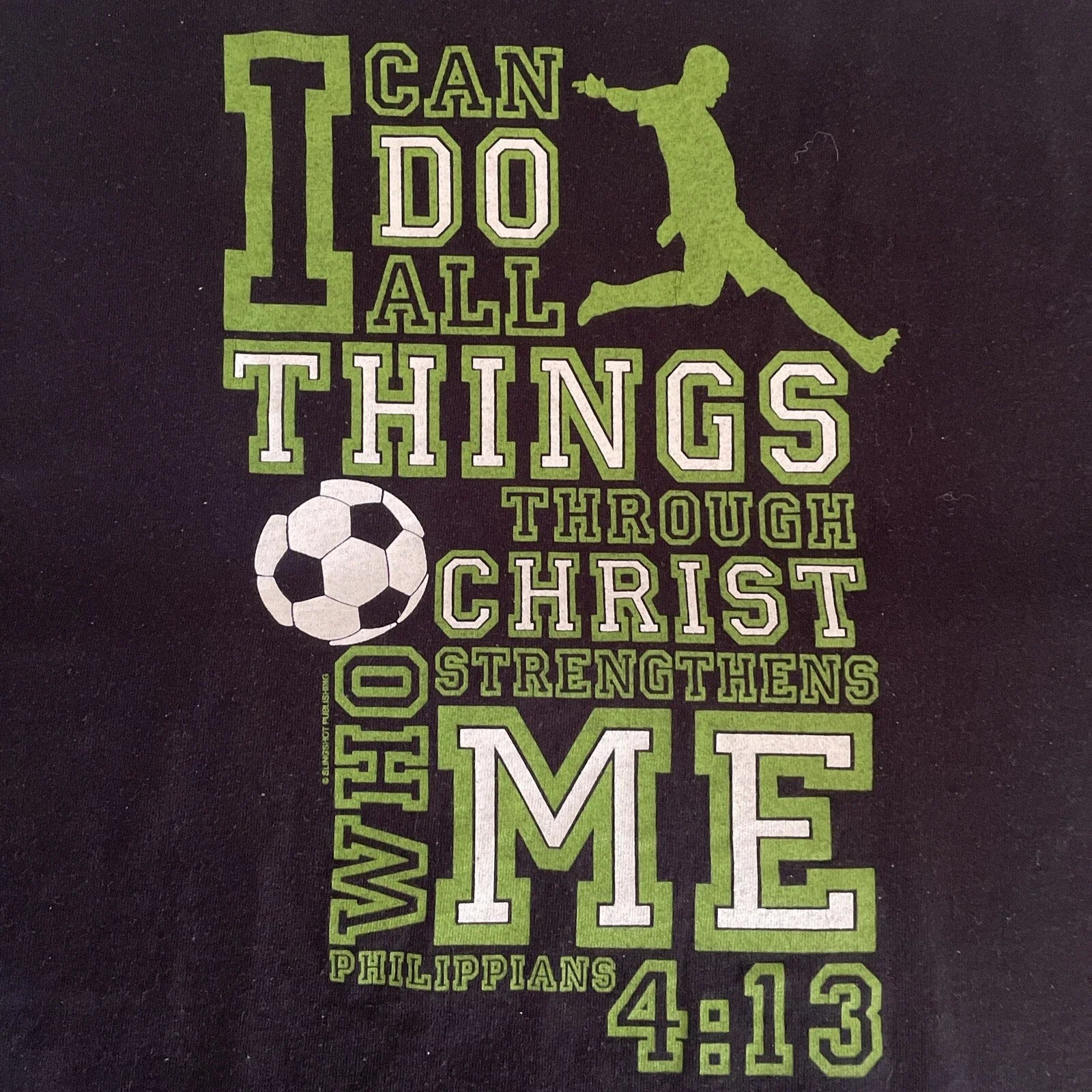 T-Shirt Jesus Philippians 4:13 I Can Do All Things Through Christ XL Soccer 3D14 Unisex T-shirt, Sweatshirt, Hoodie, Long Sleeve Tee - T-Shirt, Sweatshirt, Hoodie