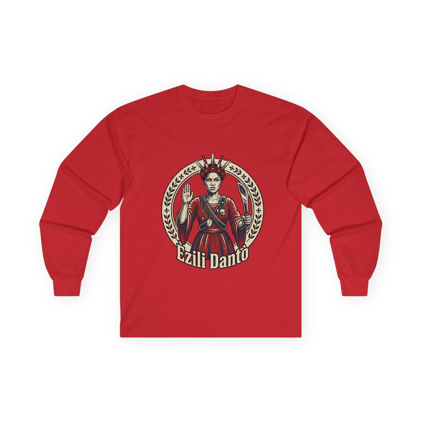 Ezili Danto Voodoo Priestess Long Sleeve Tee | Spiritual, Mystic Art Unisex T-shirt, Sweatshirt, Hoodie, Long Sleeve Tee - T-Shirt, Sweatshirt, Hoodie