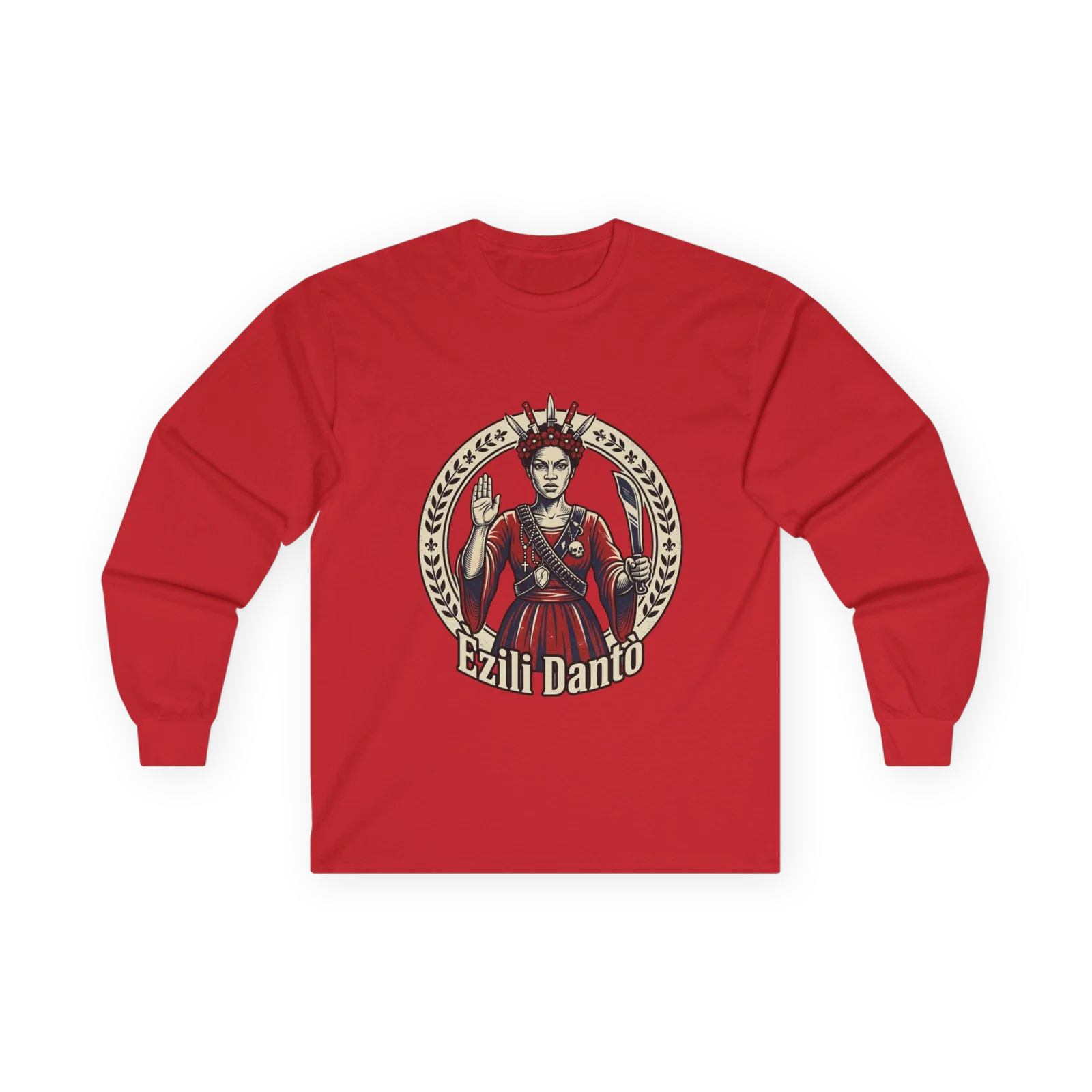 Ezili Danto Voodoo Priestess Long Sleeve Tee | Spiritual, Mystic Art Unisex T-shirt, Sweatshirt, Hoodie, Long Sleeve Tee - T-Shirt, Sweatshirt, Hoodie
