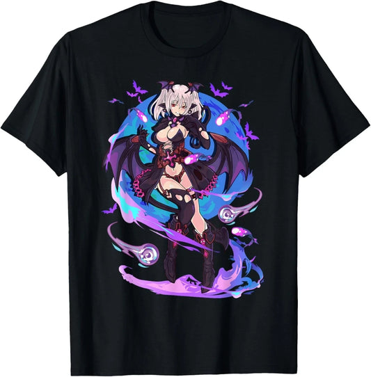 Anime Demon Girl Japanese Aesthetic Waifu Kawaii Otaku Art T-Shirt Unisex T-shirt, Sweatshirt, Hoodie, Long Sleeve Tee - T-Shirt, Sweatshirt, Hoodie
