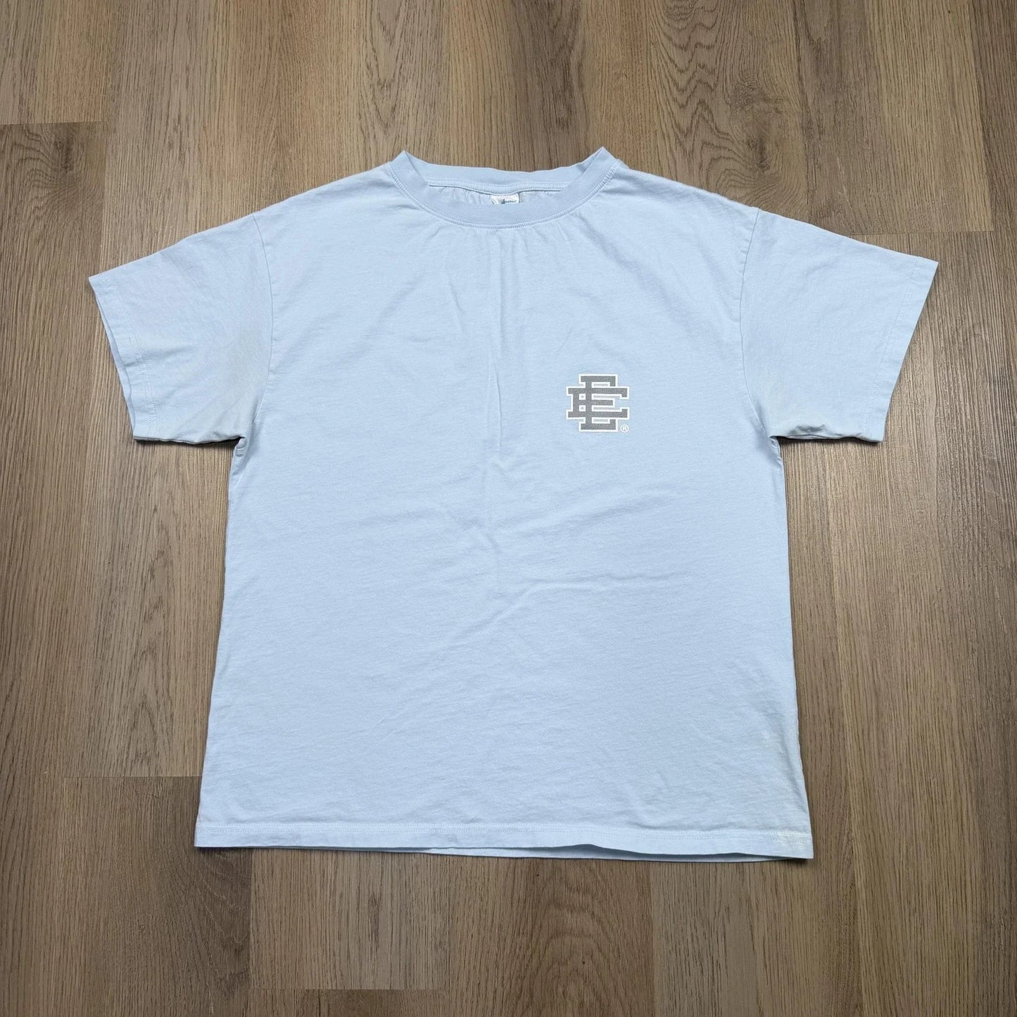 Eric Emanuel Shirt Mens Medium Blue Monogram Logo Graphic Tee Made In Portugal Unisex T-shirt, Sweatshirt, Hoodie, Long Sleeve Tee - T-Shirt, Sweatshirt, Hoodie