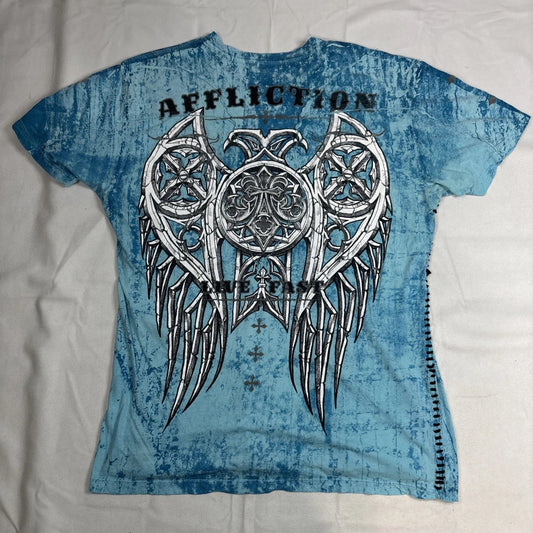 Affliction Live Fast T-Shirt Adult XL Short Sleeve Light Blue Mall Y2K Grunge Unisex T-shirt, Sweatshirt, Hoodie, Long Sleeve Tee - T-Shirt, Sweatshirt, Hoodie