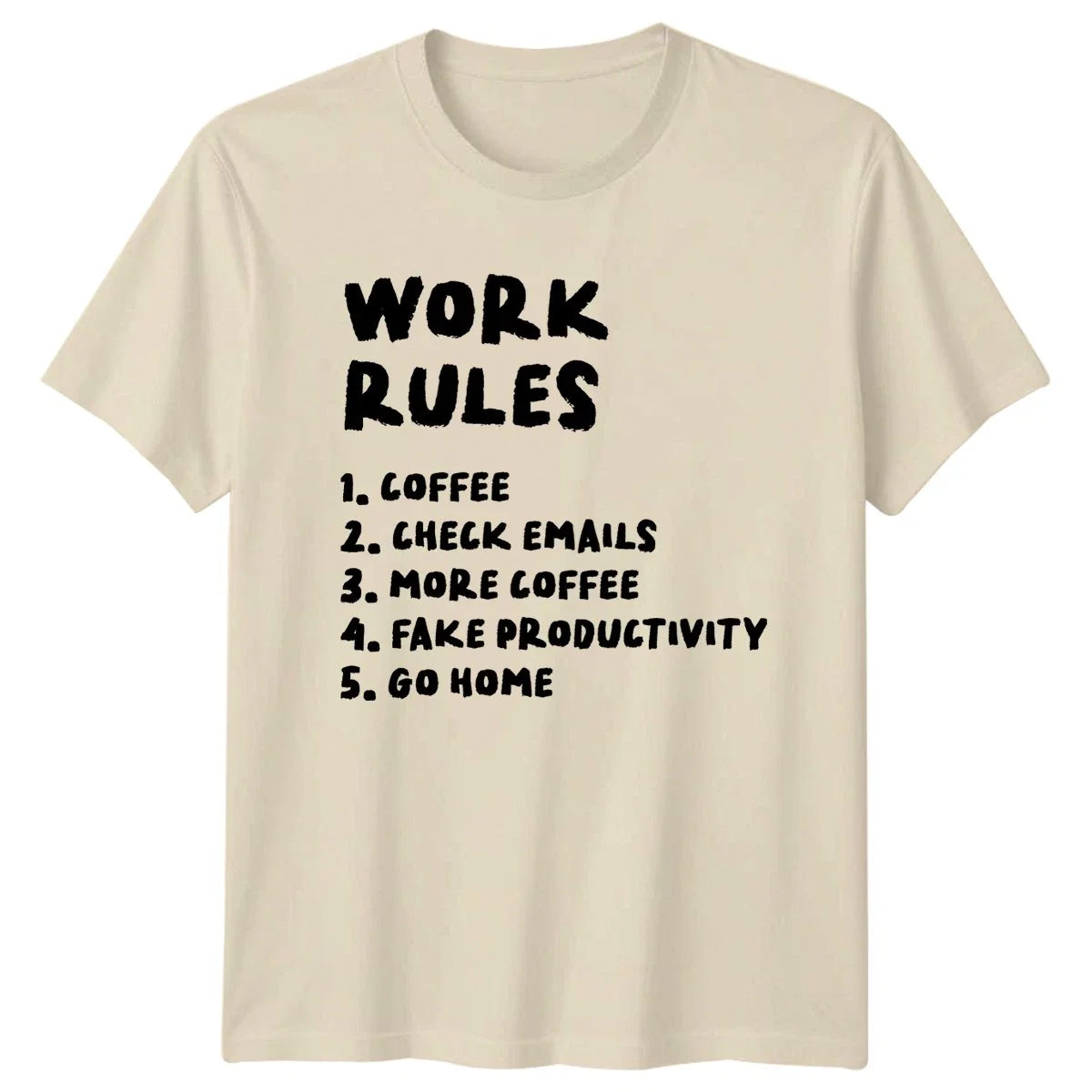 Work Rules Coffee Check Emails T-Shirt Coffee Humor Office Gift For Him And Her Unisex T-shirt, Sweatshirt, Hoodie, Long Sleeve Tee - T-Shirt, Sweatshirt, Hoodie