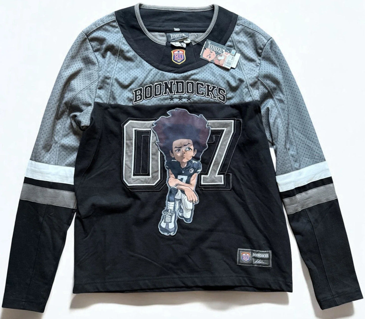 The Boondocks Riley Freeman Football Jersey Mens Medium Black NWT Adult Unisex T-shirt, Sweatshirt, Hoodie, Long Sleeve Tee - T-Shirt, Sweatshirt, Hoodie
