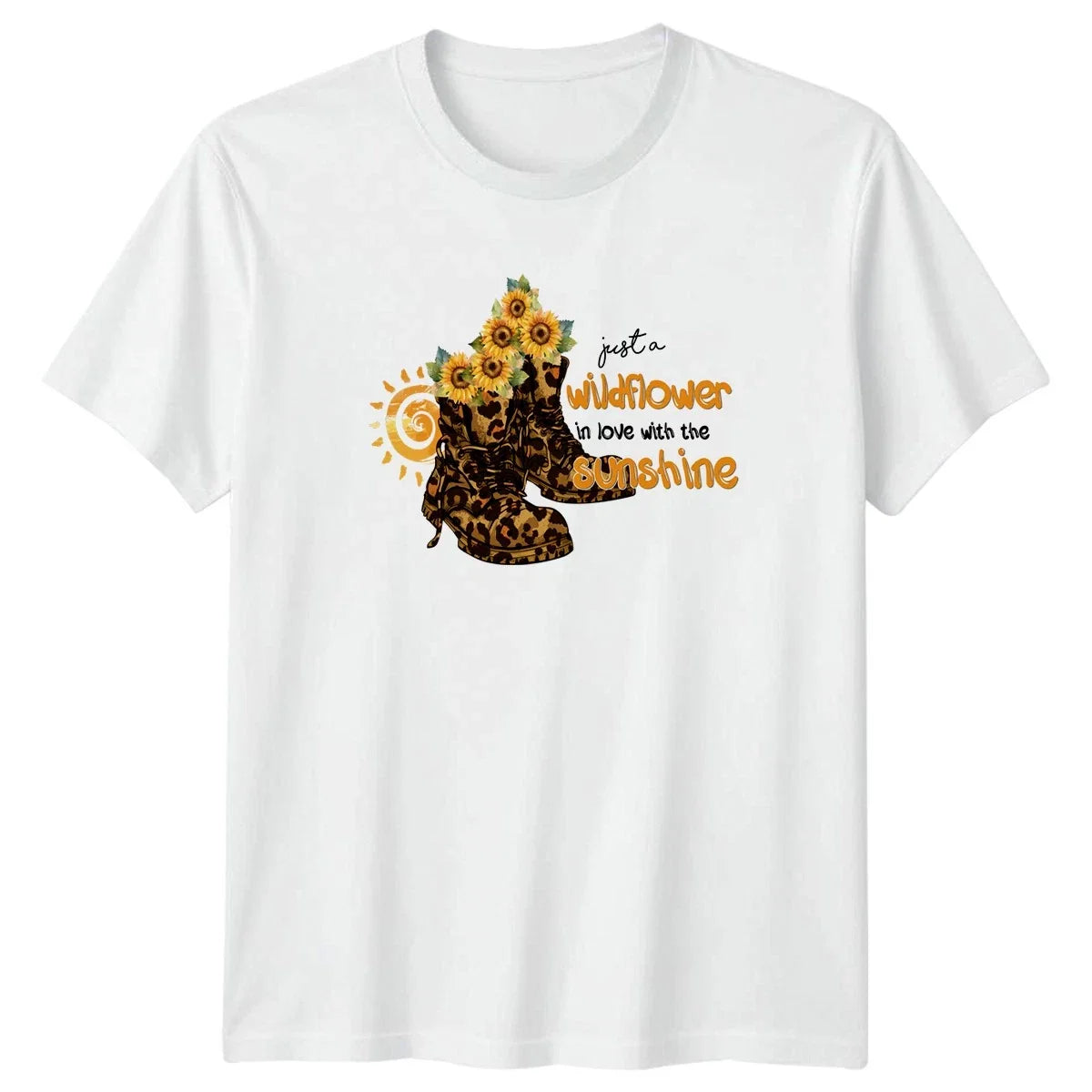 Just A Wildflower In Love With The Womens T-Shirt Boho Floral Lifestyle Unisex T-shirt, Sweatshirt, Hoodie, Long Sleeve Tee - T-Shirt, Sweatshirt, Hoodie