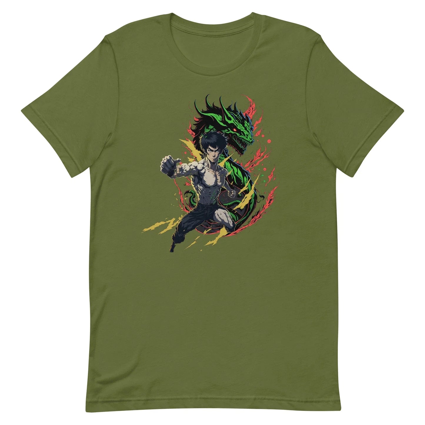 Bruce Lee Anime Dragon Unisex t-shirt Unisex T-shirt, Sweatshirt, Hoodie, Long Sleeve Tee - T-Shirt, Sweatshirt, Hoodie