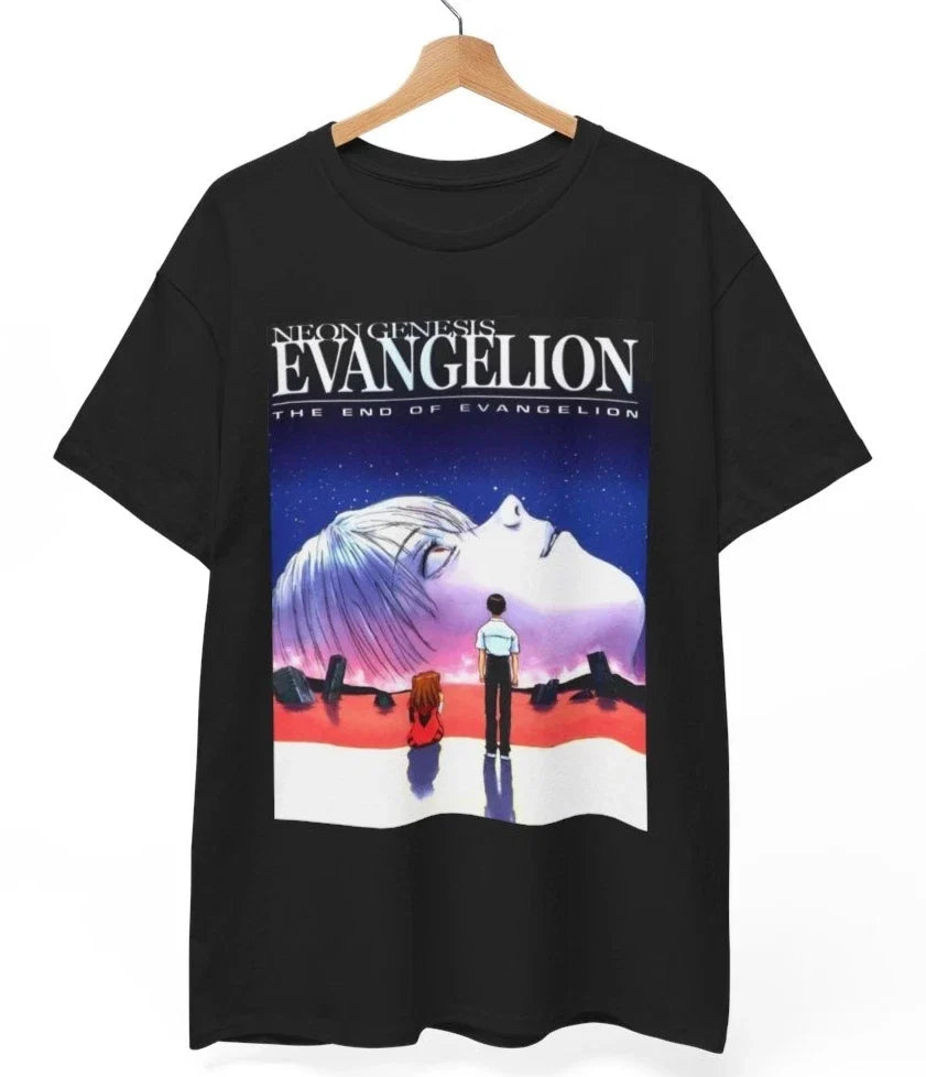 Neon Genesis Evangelion T-Shirt End Of Evangelion Dark Anime Gothic Unisex Tee Unisex T-shirt, Sweatshirt, Hoodie, Long Sleeve Tee - T-Shirt, Sweatshirt, Hoodie