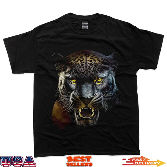 Angry Leopard Big Cat Roar Streetwear T-Shirt Unisex T-shirt, Sweatshirt, Hoodie, Long Sleeve Tee - T-Shirt, Sweatshirt, Hoodie